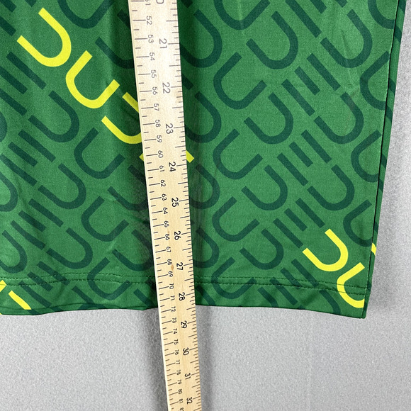 Waggle Dude Golf Polo Shirt Mens Medium Green Short Sleeve Allover Print - Picture 6 of 12